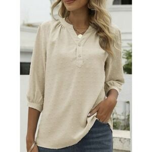 Swiss Dot Top Clean Soft Girl Timeless Classic Capsule Preppy XL Modern Casual